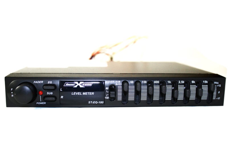 SOUNDXTREME 7 Band Passive Stereo Graphic Equalizer with Fader Control ST-EQ-180 - Image 2
